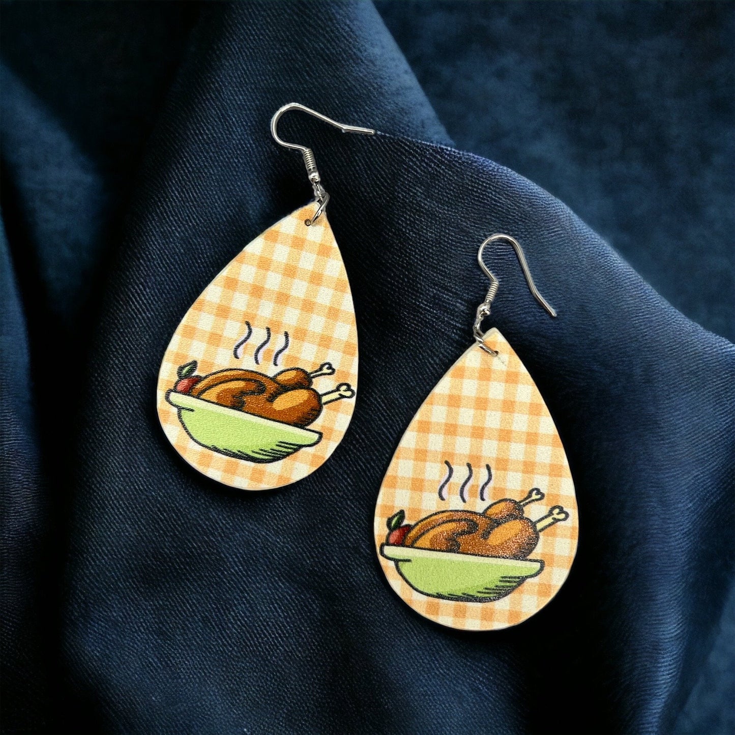 Gobble Gobble Glam: Turkey Teardrop Earrings for Thanksgiving Fun! 🦃 - Rhythms of Grace Creative