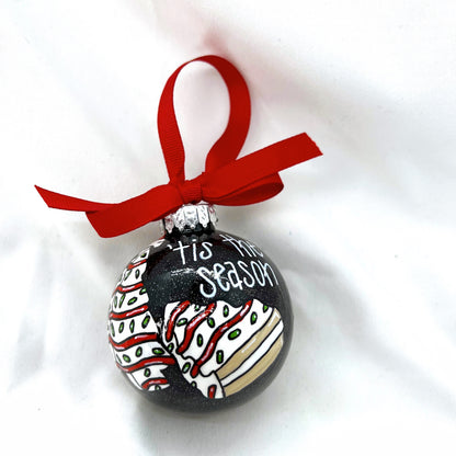 Tis the Season Ornament - Christmas Tree Cake, Christmas Ornament, Holiday Ornament, Looking Like a Snack, Christmas Cake, Ornament Exchange - Rhythms of Grace Creative