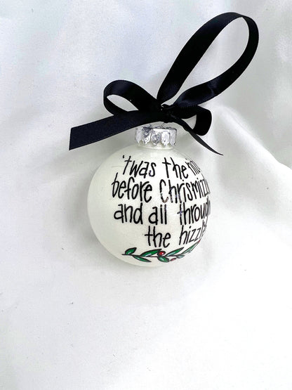 Chrisnizzle Ornament - Christmas Tree Cake, Christmas Ornament, Holiday Ornament, Looking Like a Snack, Christmas Cake, Ornament Exchange - Rhythms of Grace Creative