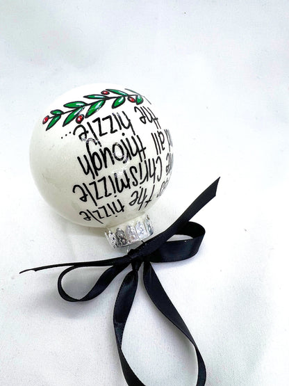 Chrisnizzle Ornament - Christmas Tree Cake, Christmas Ornament, Holiday Ornament, Looking Like a Snack, Christmas Cake, Ornament Exchange - Rhythms of Grace Creative