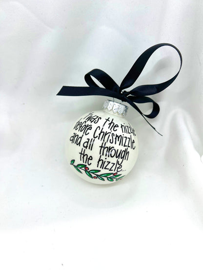 Chrisnizzle Ornament - Christmas Tree Cake, Christmas Ornament, Holiday Ornament, Looking Like a Snack, Christmas Cake, Ornament Exchange - Rhythms of Grace Creative