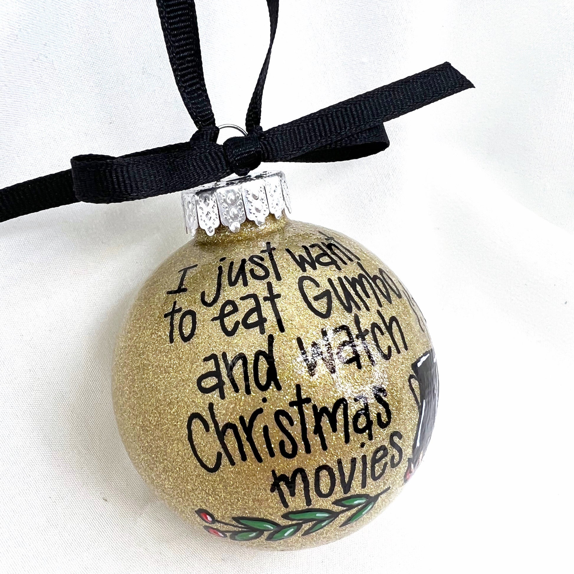 Gumbo Ornament - Watching Hallmark Movies,  Louisiana Ornament, Christmas Ornament, Holiday Ornament, Ornament Exchange, Cajun Ornament - Rhythms of Grace Creative