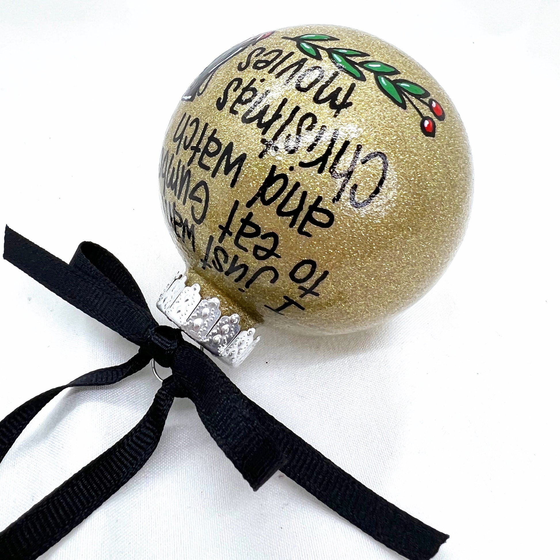 Gumbo Ornament - Watching Hallmark Movies,  Louisiana Ornament, Christmas Ornament, Holiday Ornament, Ornament Exchange, Cajun Ornament - Rhythms of Grace Creative