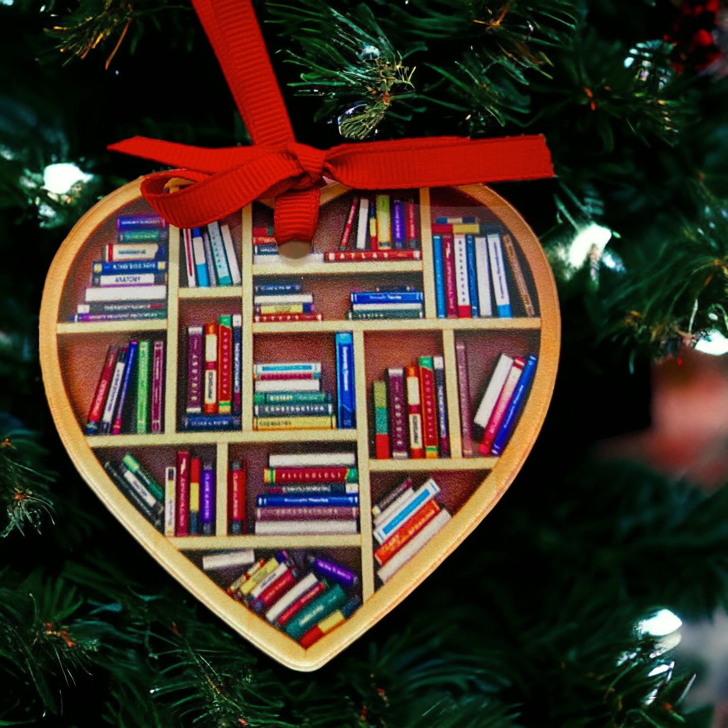 "TBR Tree Ready!" – Sublimated Book Ornament for Readers - Rhythms of Grace Creative