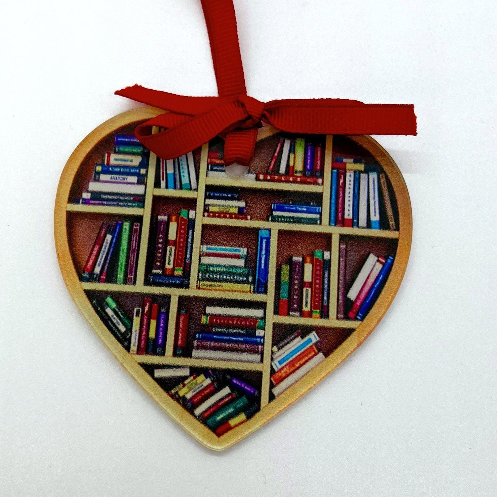 "TBR Tree Ready!" – Sublimated Book Ornament for Readers - Rhythms of Grace Creative