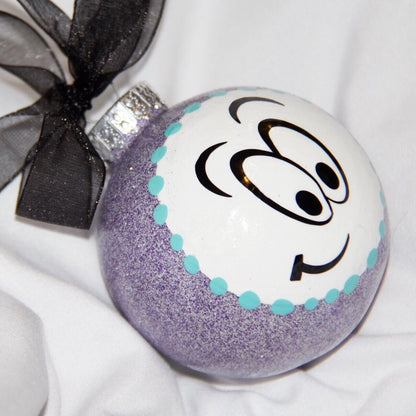 Smiley Face Ornament - Emoji Ornament, Christmas Ornament, Holiday Ornament, Naughty or Nice, Ornament Exchange, Cartoon Character - Rhythms of Grace Creative