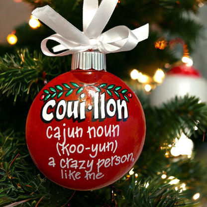 Cajun Christmas Ornament - Cajun Ornament, Christmas Ornament, Holiday Ornament, Couyon, Bayou Ornament, Handmade Ornament, Funny Ornament - Rhythms of Grace Creative