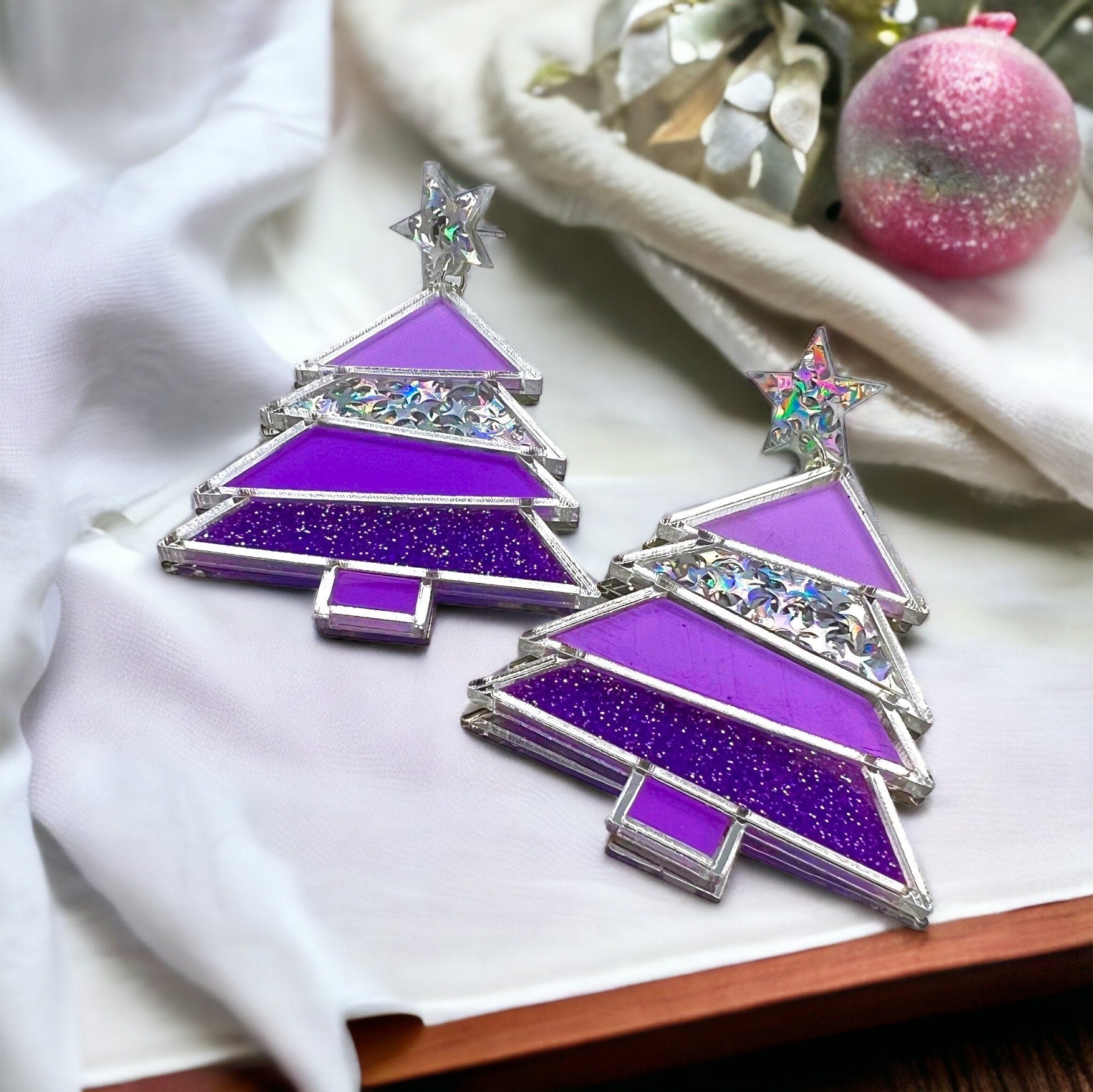 Sparkle & Shine with Pastel Christmas Tree Earrings! 🌟 - Rhythms of Grace Creative