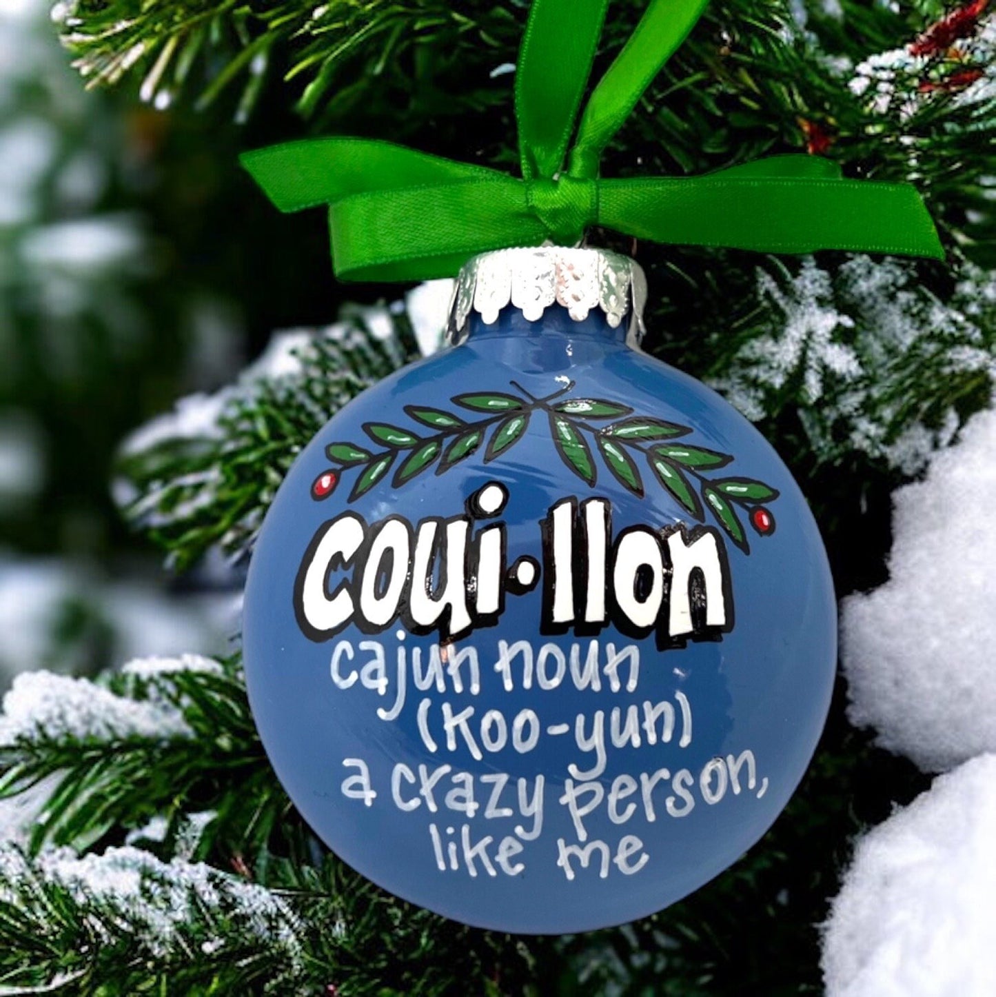 Cajun Christmas Ornament - Cajun Ornament, Christmas Ornament, Holiday Ornament, Couyon, Bayou Ornament, Handmade Ornament, Funny Ornament - Rhythms of Grace Creative