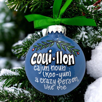 Cajun Christmas Ornament - Cajun Ornament, Christmas Ornament, Holiday Ornament, Couyon, Bayou Ornament, Handmade Ornament, Funny Ornament - Rhythms of Grace Creative