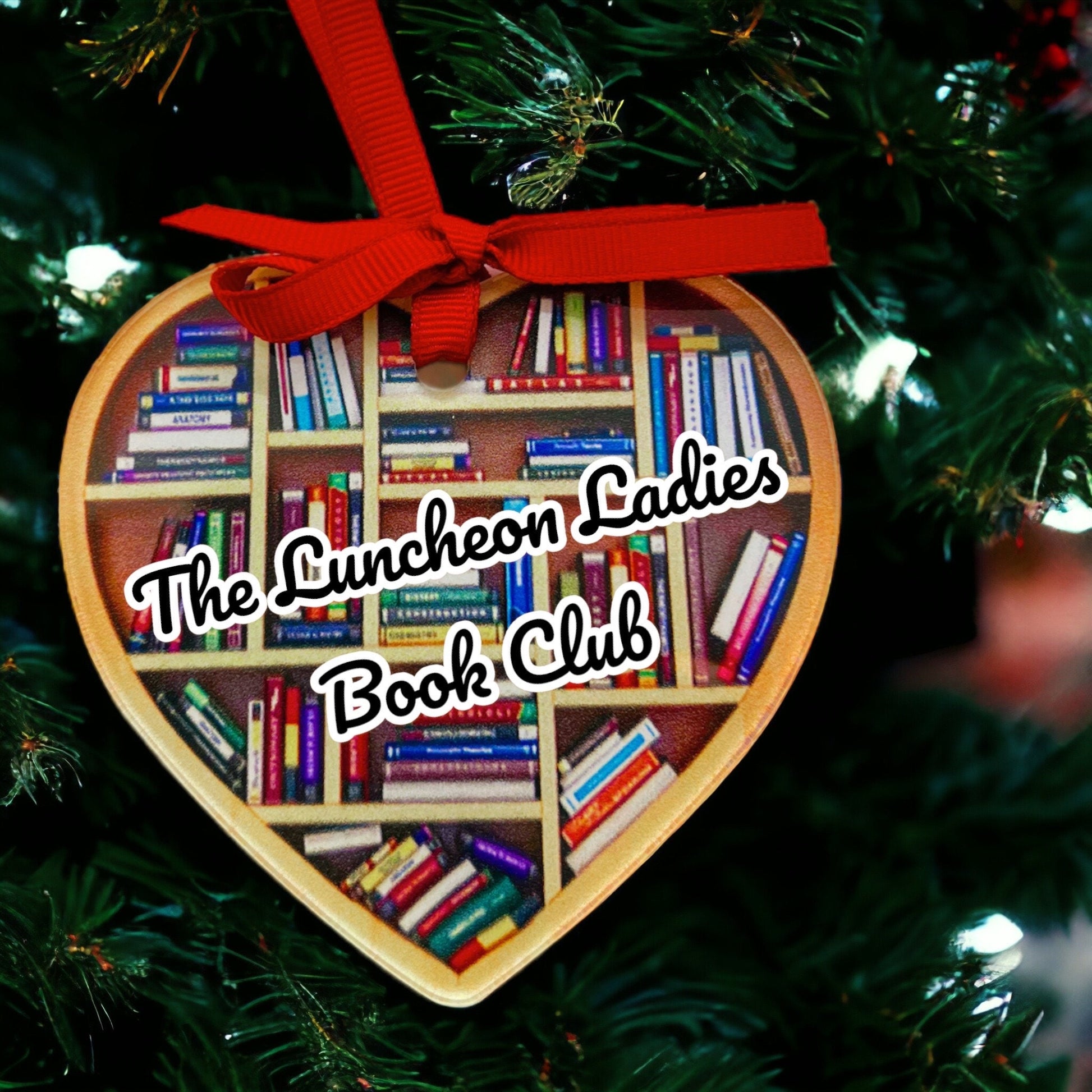 "TBR Tree Ready!" – Sublimated Book Ornament for Readers - Rhythms of Grace Creative