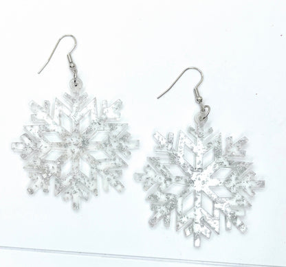 Frosty Glamour: Whimsical Snowflake Dangle Earrings for the Holidays! - Rhythms of Grace Creative