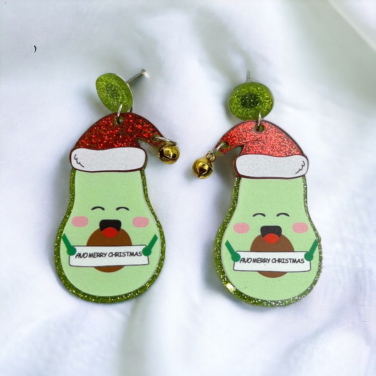 Jingle All the Way with Fun Avocado Dangle Earrings – Perfect for Christmas! - Rhythms of Grace Creative