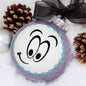 Smiley Face Ornament - Emoji Ornament, Christmas Ornament, Holiday Ornament, Naughty or Nice, Ornament Exchange, Cartoon Character - Rhythms of Grace Creative