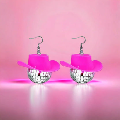 Glitter & Giddy Up – Bachelorette Cowgirl Earrings - Rhythms of Grace Creative