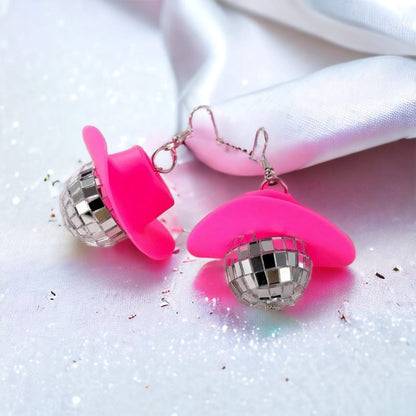 Glitter & Giddy Up – Bachelorette Cowgirl Earrings - Rhythms of Grace Creative