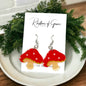 Mushroom Magic: Whimsical Dangle Earrings for Fungi Lovers! - Rhythms of Grace Creative