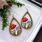 Mushroom Magic: Whimsical Dangle Earrings for Fungi Lovers! - Rhythms of Grace Creative