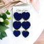 Beaded Heart Earrings - Boho Earrings, Bohemian Style, Kentucky Derby, Beaded Earrings, Beaded Jewelry, Valentine’s Day, Heart Accessories - Rhythms of Grace Creative