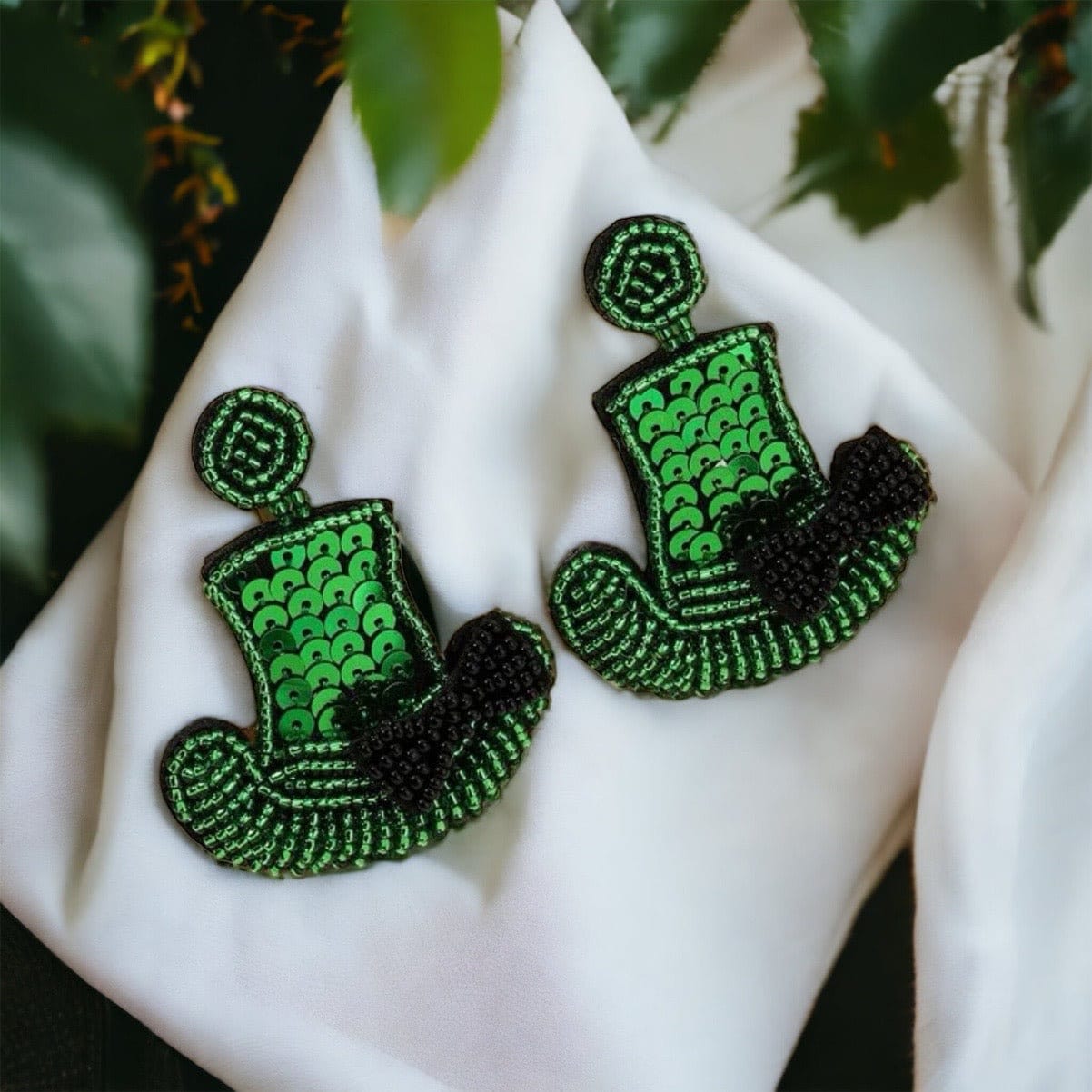 Cheers & Charm – Beaded St. Patrick’s Day Earrings (Beer Mug or Leprechaun Hat!)🍀 - Rhythms of Grace Creative