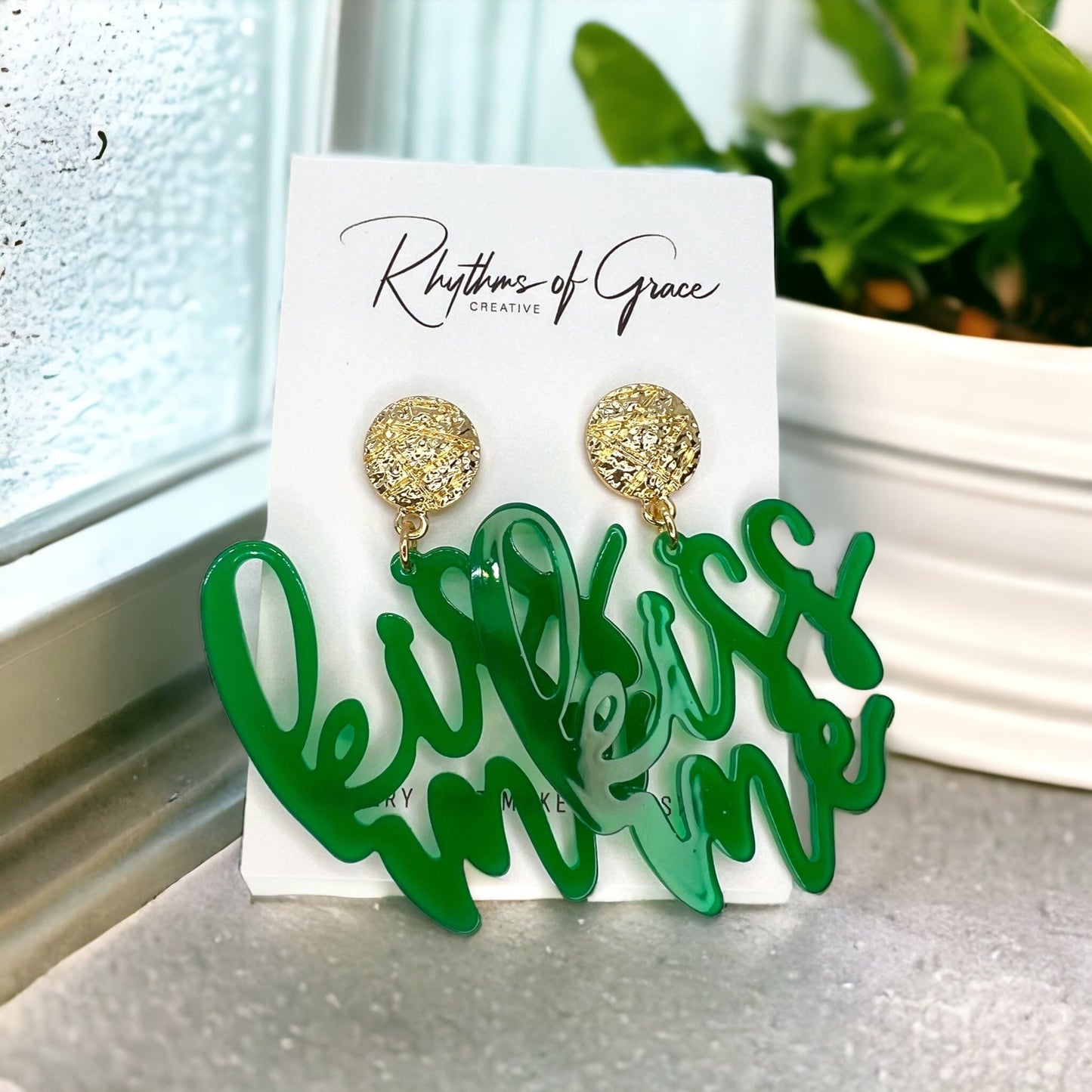 Kiss Me Earrings - Your Lucky Charm for St. Patrick's Day! 🍀 - Rhythms of Grace Creative
