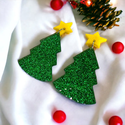 Dazzle This Holiday Season with Rhinestone Christmas Tree Earrings! 🎄 - Rhythms of Grace Creative
