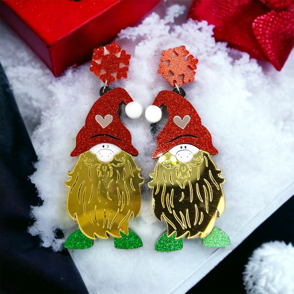 Enchant Your Holidays with Whimsical Christmas Gnome Earrings! 🎄 - Rhythms of Grace Creative