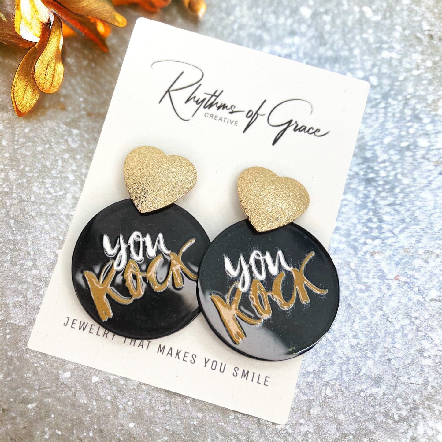 You Rock Earrings - Spread the Love This Valentine's Day! - Rhythms of Grace Creative