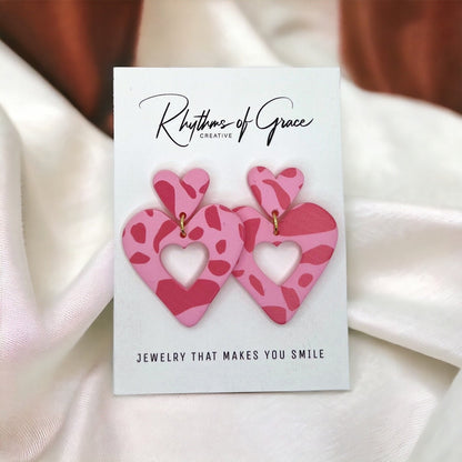 Heartfelt Style: Pink Dangle Earrings for Lovebirds! - Rhythms of Grace Creative