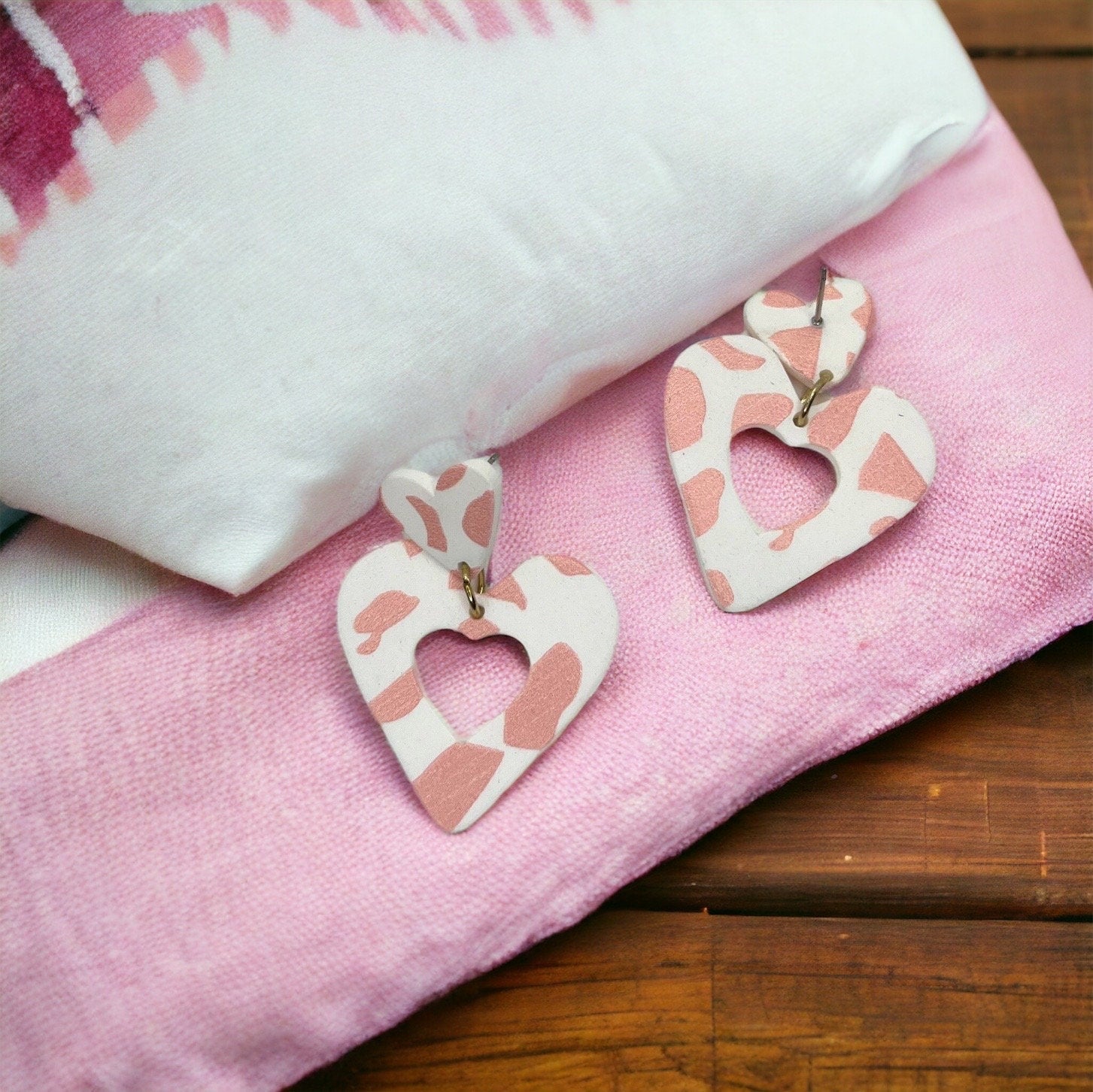 Heartfelt Style: Pink Dangle Earrings for Lovebirds! - Rhythms of Grace Creative