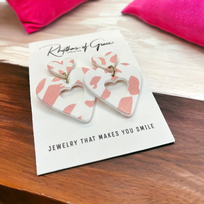 Heartfelt Style: Pink Dangle Earrings for Lovebirds! - Rhythms of Grace Creative