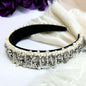 Beaded White Headband - Bridal Shower, Bridal Headpiece, Beaded Headband, Pearls and Rhinestones, Pearl Headband, Rhinestone Headband, Ivory - Rhythms of Grace Creative