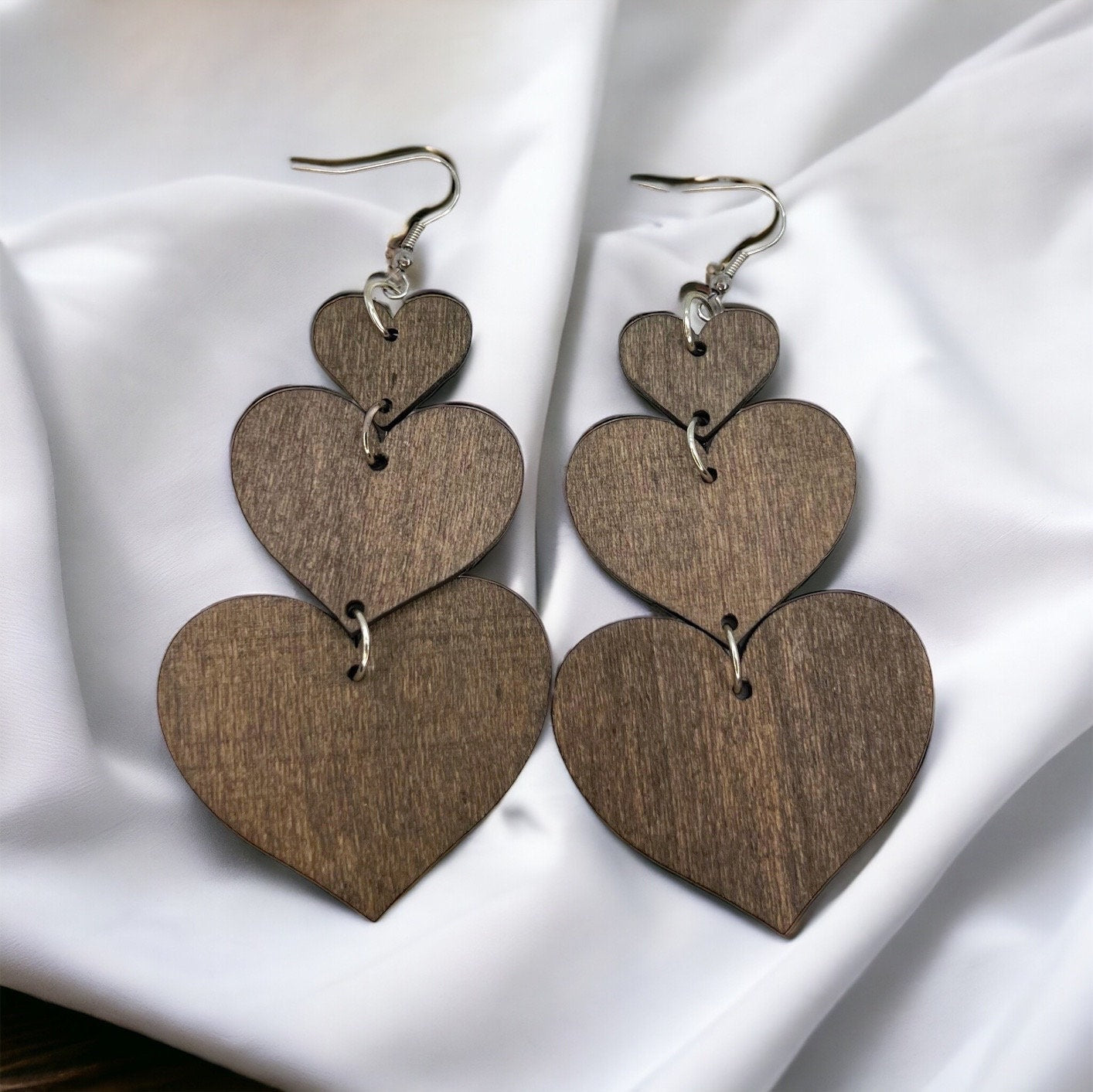Wooden Valentine Wooden Earrings - Perfect for Every Love Story - Rhythms of Grace Creative