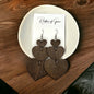 Wooden Valentine Wooden Earrings - Perfect for Every Love Story - Rhythms of Grace Creative