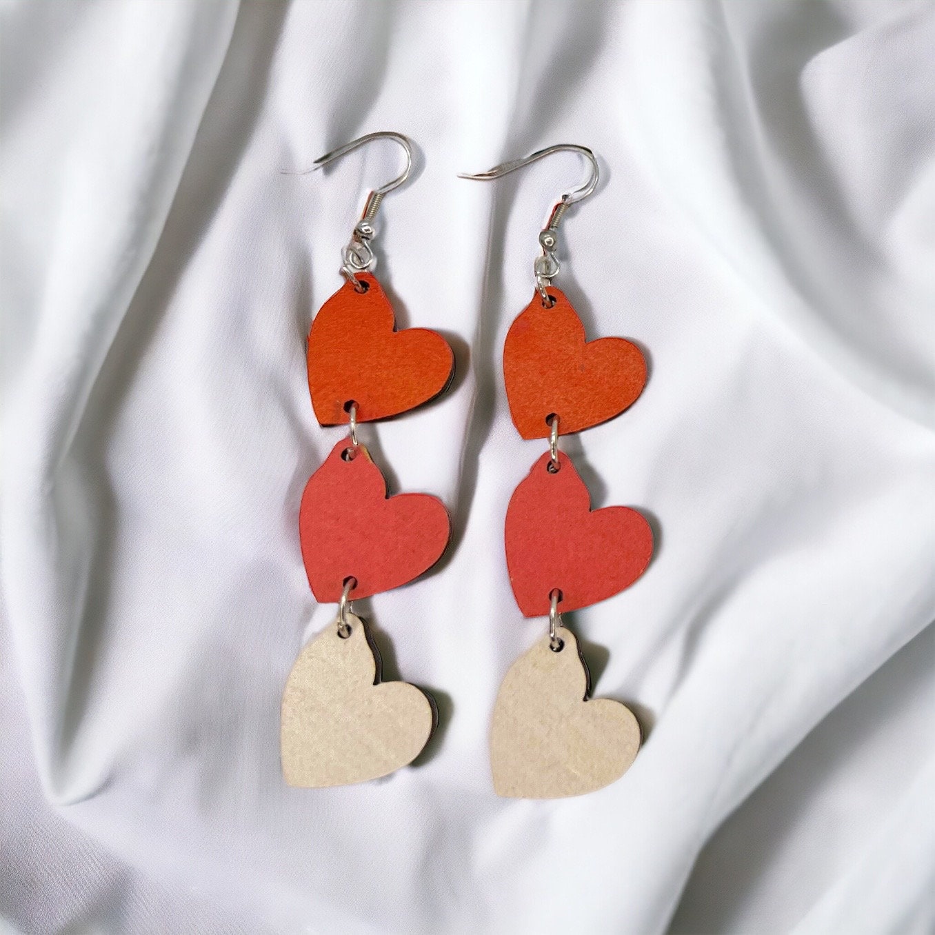 Wooden Valentine Wooden Earrings - Perfect for Every Love Story - Rhythms of Grace Creative