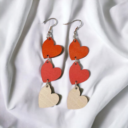 Wooden Valentine Wooden Earrings - Perfect for Every Love Story - Rhythms of Grace Creative