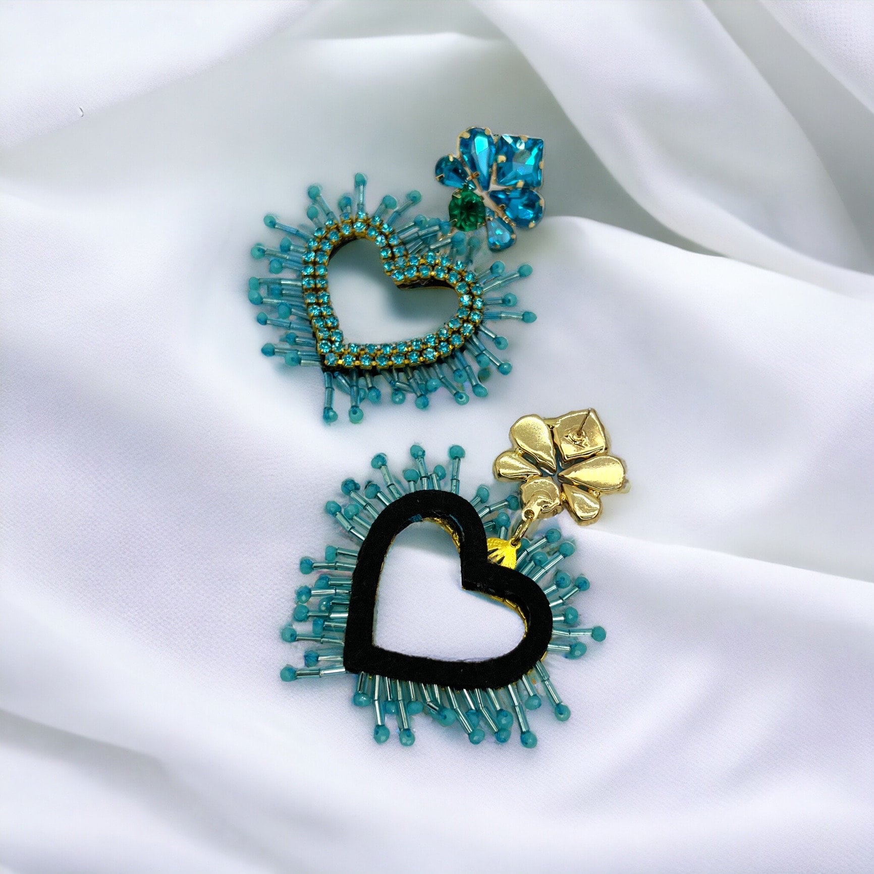 Heartfelt Blues: Stunning Beaded Earrings for Love & Style! - Rhythms of Grace Creative
