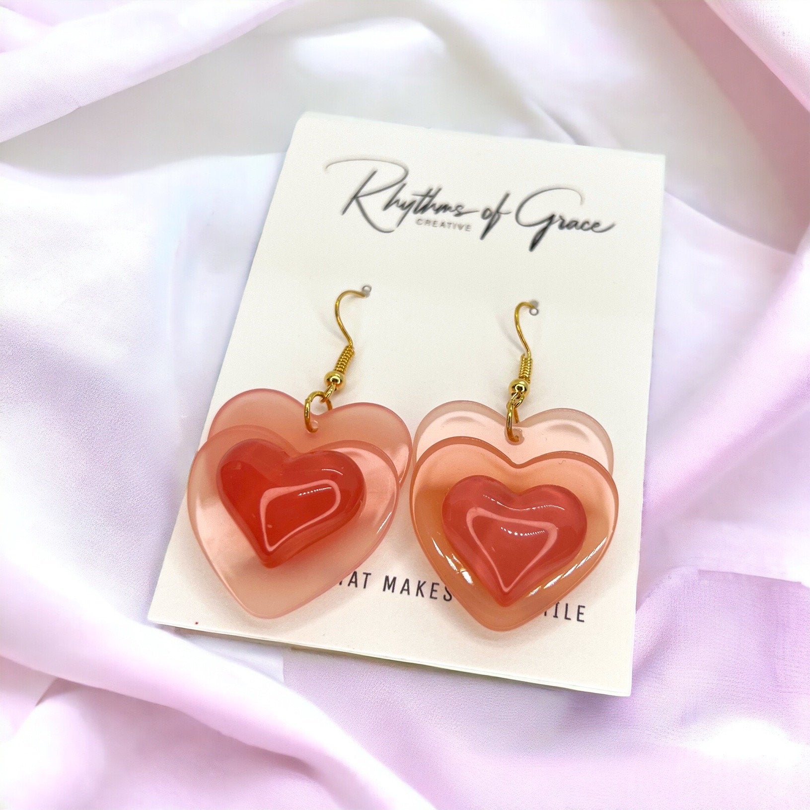 Love is in the Air: Adorable Pink Heart Earrings for Every Occasion! - Rhythms of Grace Creative