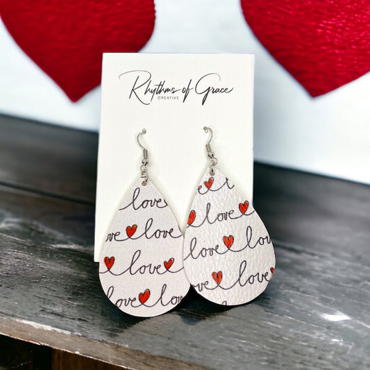 Love in the Air: Stunning Teardrop Valentine's Earrings! - Rhythms of Grace Creative