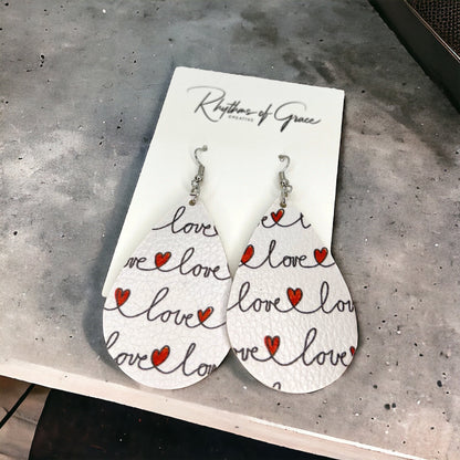 Love in the Air: Stunning Teardrop Valentine's Earrings! - Rhythms of Grace Creative