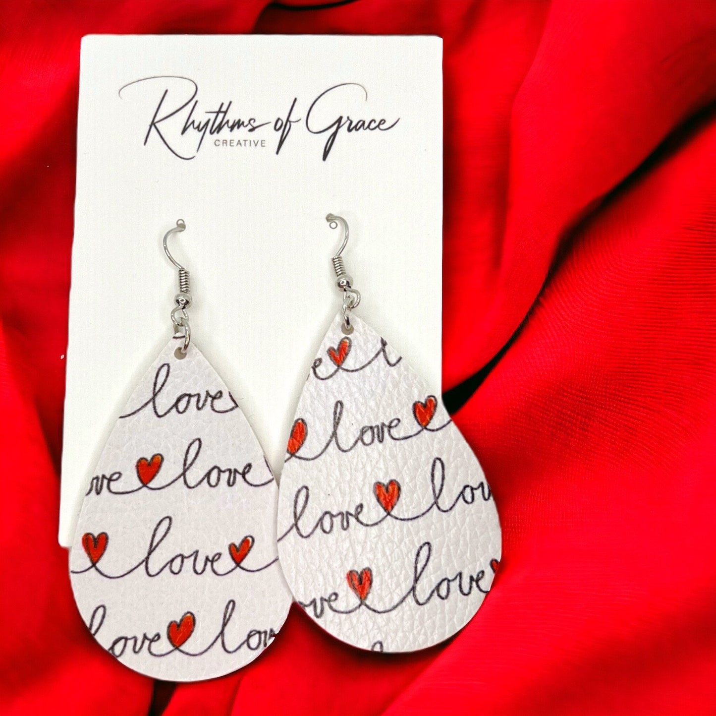 Love in the Air: Stunning Teardrop Valentine's Earrings! - Rhythms of Grace Creative