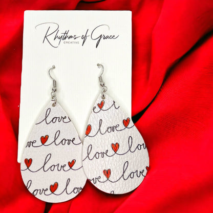 Love in the Air: Stunning Teardrop Valentine's Earrings! - Rhythms of Grace Creative