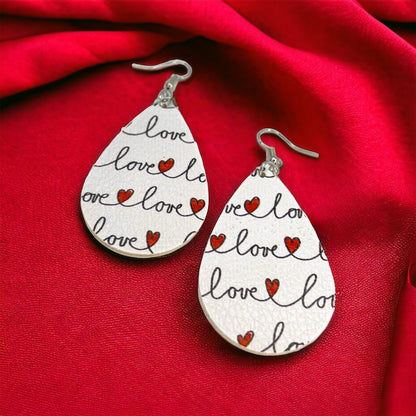 Love in the Air: Stunning Teardrop Valentine's Earrings! - Rhythms of Grace Creative