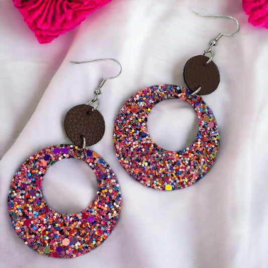 Sparkle & Love: Dazzling Glitter Dangle Earrings for a Joyful Valentine's Day! - Rhythms of Grace Creative