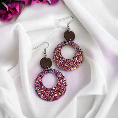 Sparkle & Love: Dazzling Glitter Dangle Earrings for a Joyful Valentine's Day! - Rhythms of Grace Creative