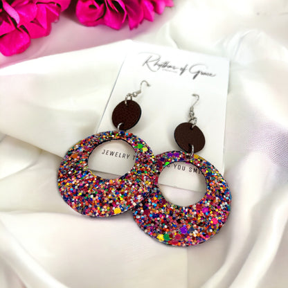 Sparkle & Love: Dazzling Glitter Dangle Earrings for a Joyful Valentine's Day! - Rhythms of Grace Creative