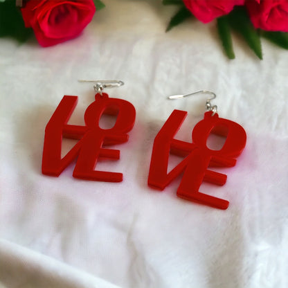 Heartfelt Vibes: Bold LOVE Earrings for a Love-Fueled Look! - Rhythms of Grace Creative
