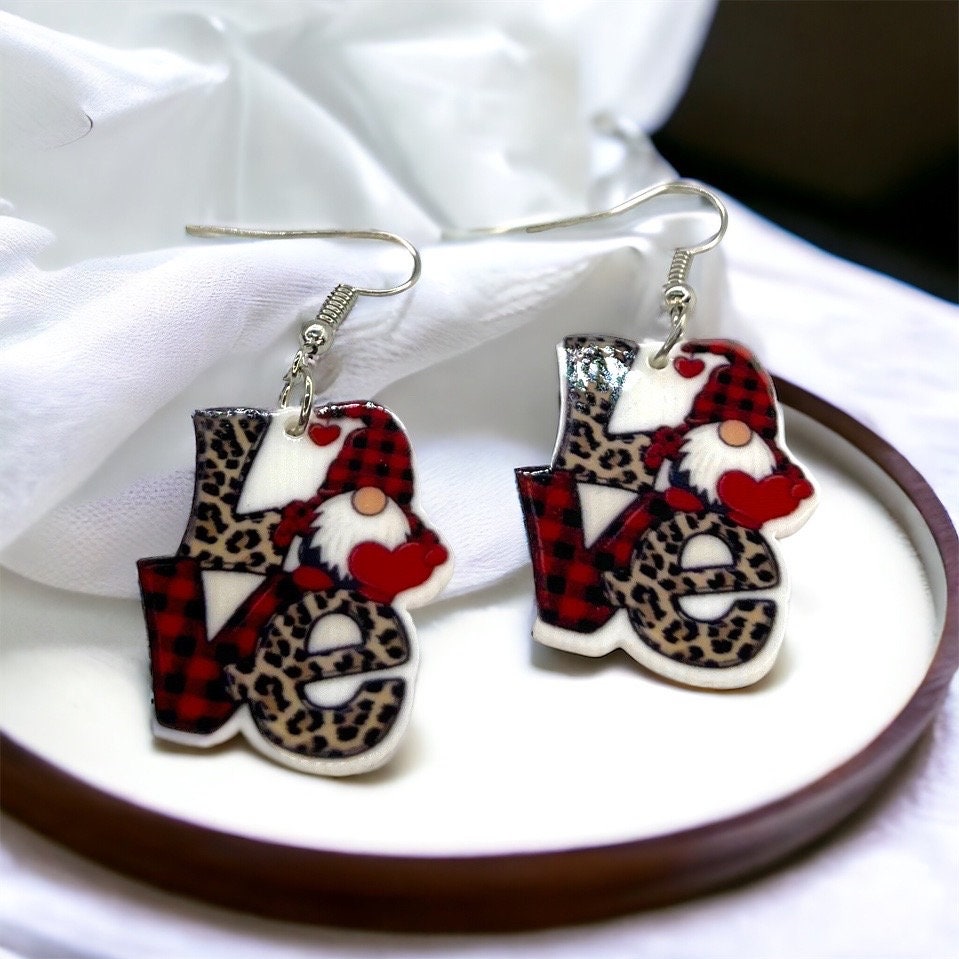 Whimsical Gnome Earrings: Spread Love & Joy this Valentine's Day! - Rhythms of Grace Creative