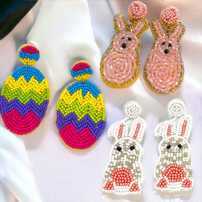 Beaded Easter Earrings - Hop Into Spring Style! - Rhythms of Grace Creative