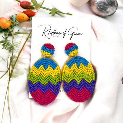 Beaded Easter Earrings - Hop Into Spring Style! - Rhythms of Grace Creative